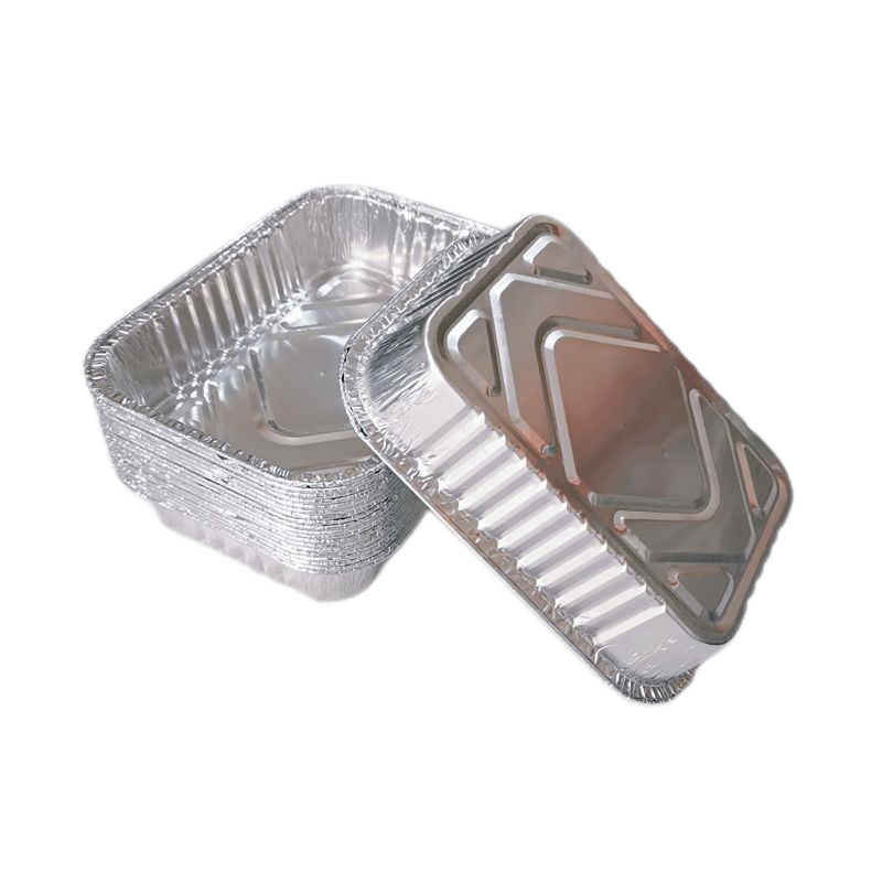 600 ml rechteckiges Catering-Backblech aus Aluminiumfolie