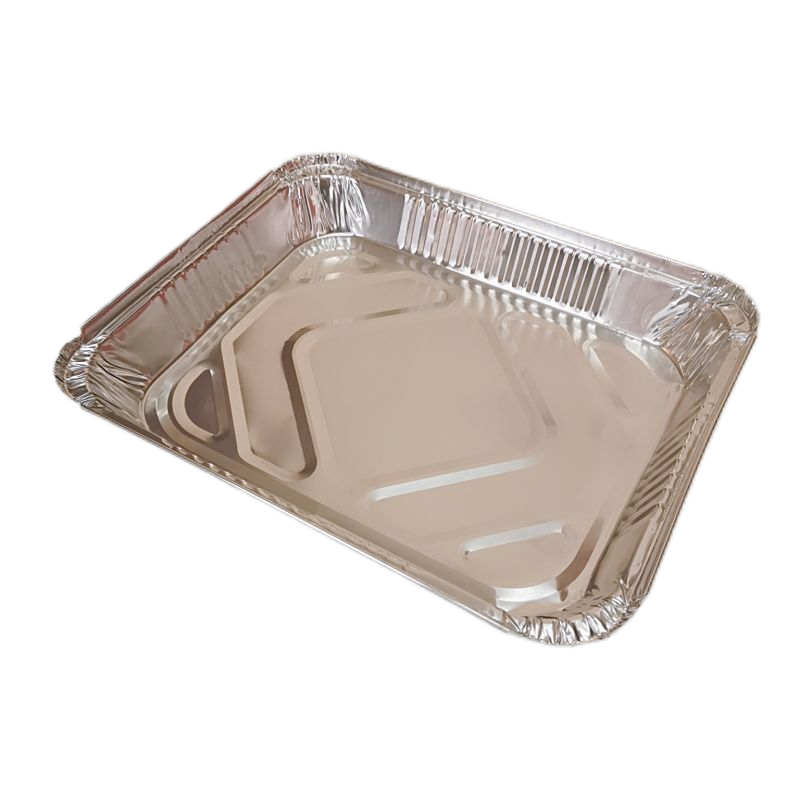 2500 ml mittelgroßes rechteckiges Grill-Backblech aus Aluminiumfolie