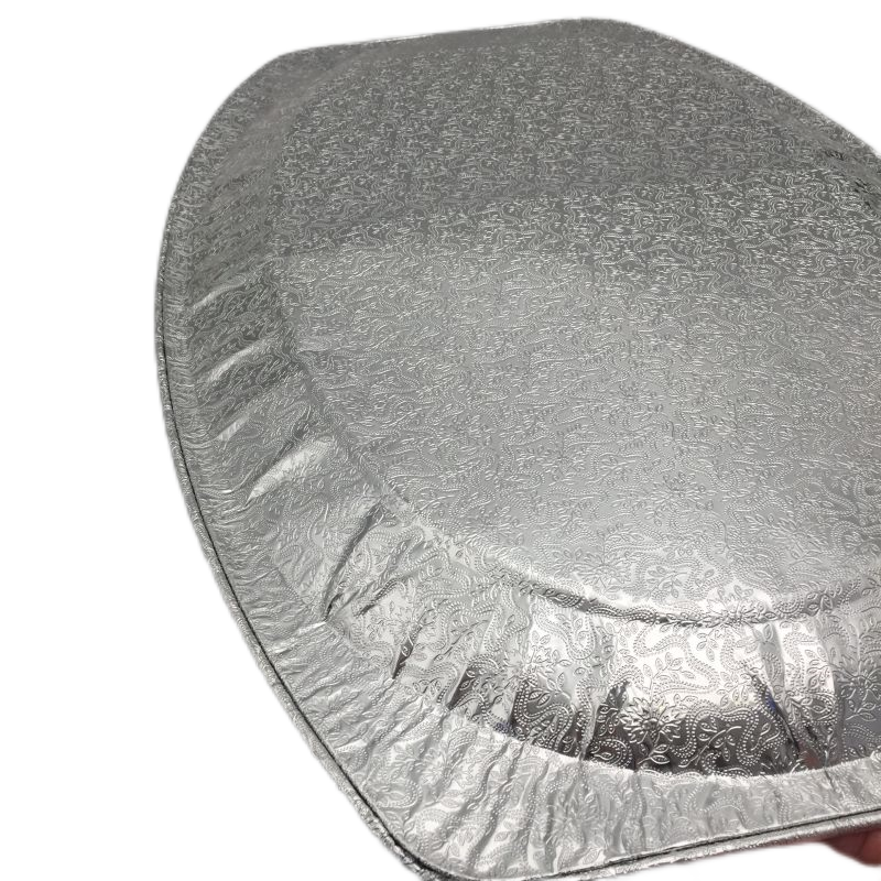 Ovale Einweg-Fischplatte aus Aluminiumfolie, extra groß