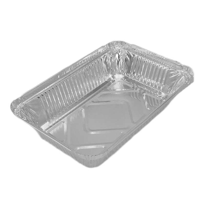 750 ml kleines, rechteckiges, abgedecktes Backblech aus Aluminiumfolie