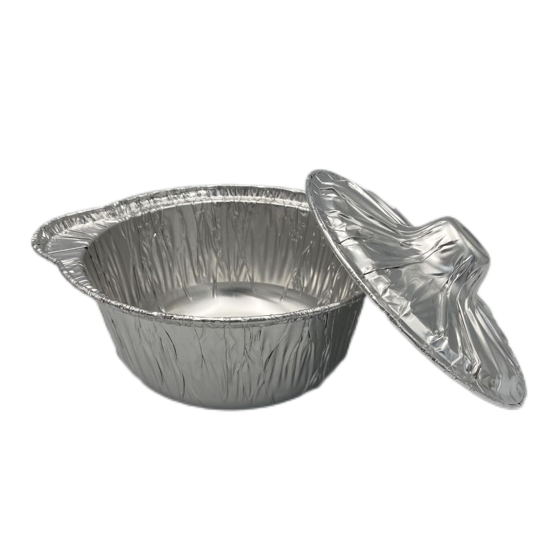 8-Zoll-Dampfpfanne aus Aluminiumfolie mit Deckel