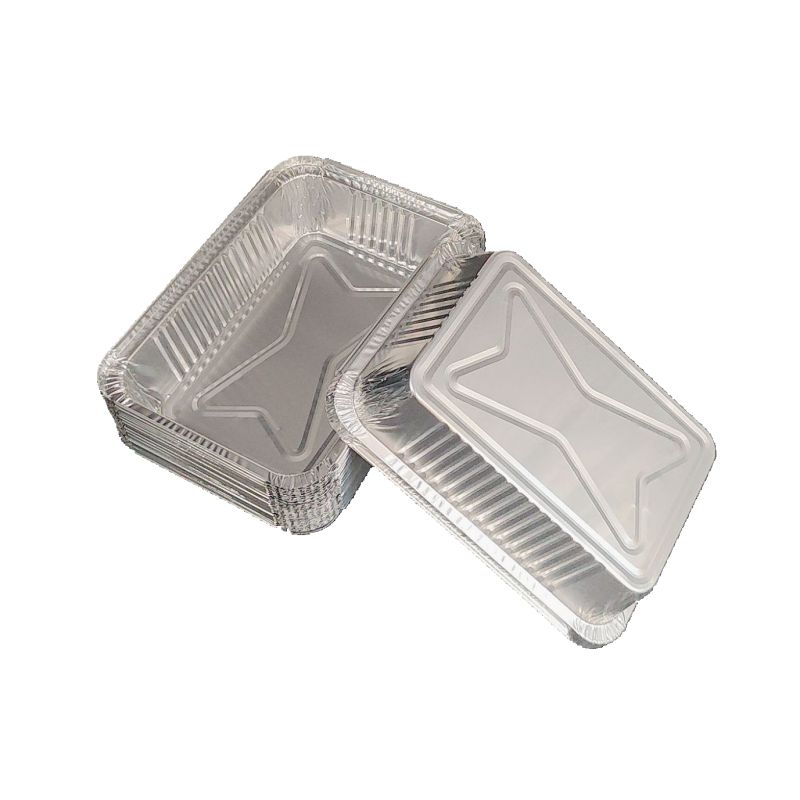 1000 ml rechteckige Aluminiumfolie -Einweghalsschiffe