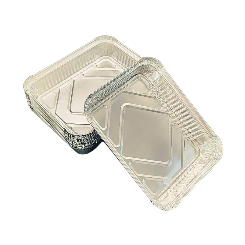 900 ml mittlere rechteckige Aluminiumfolie gebackene Muffinpfanne