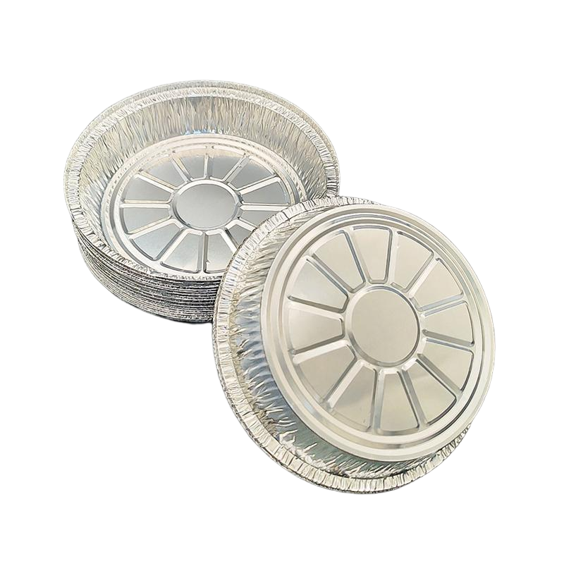 8-Zoll-Premium-Aluminiumfolienpfannen, Einweg und recycelbar