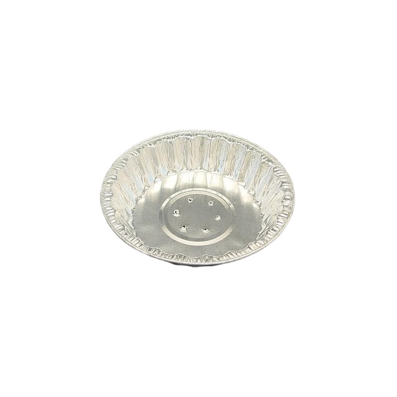 4 Zoll Aluminiumfolie Meeresfrüchte Schneckenschale mit Loch