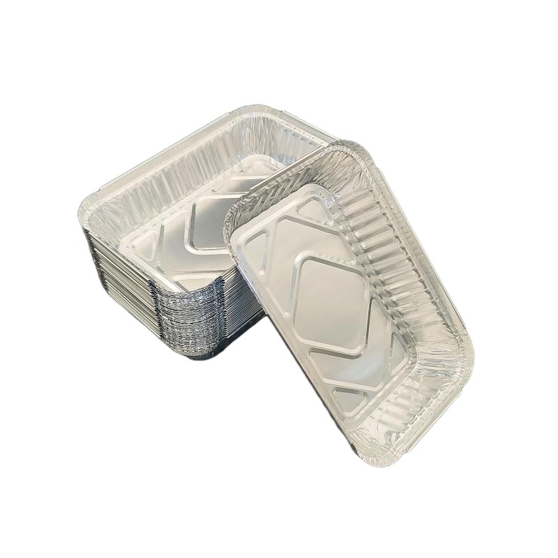 Aluminium -Takeout -Behälter mit sicheren Deckeln