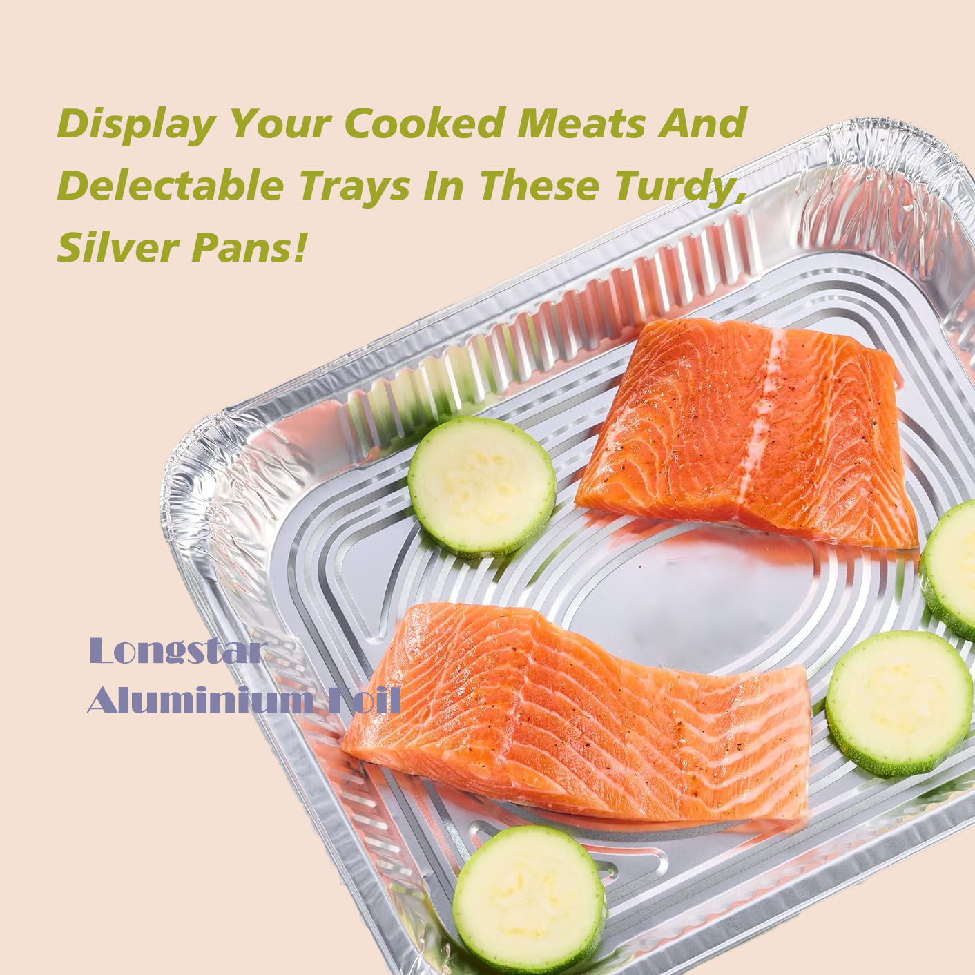 3200 ml extra große Bratengerichte aus Folie mit Deckel