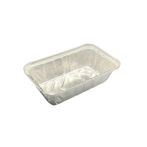 2000 ml rechteckige Aluminiumfolie Einweg -Metallgeschirr geschafft