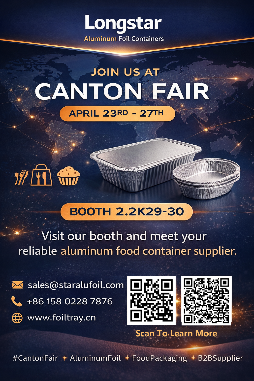 Treffen Sie uns auf der Canton Fair 2026 – Hersteller von Aluminiumfolienbehältern