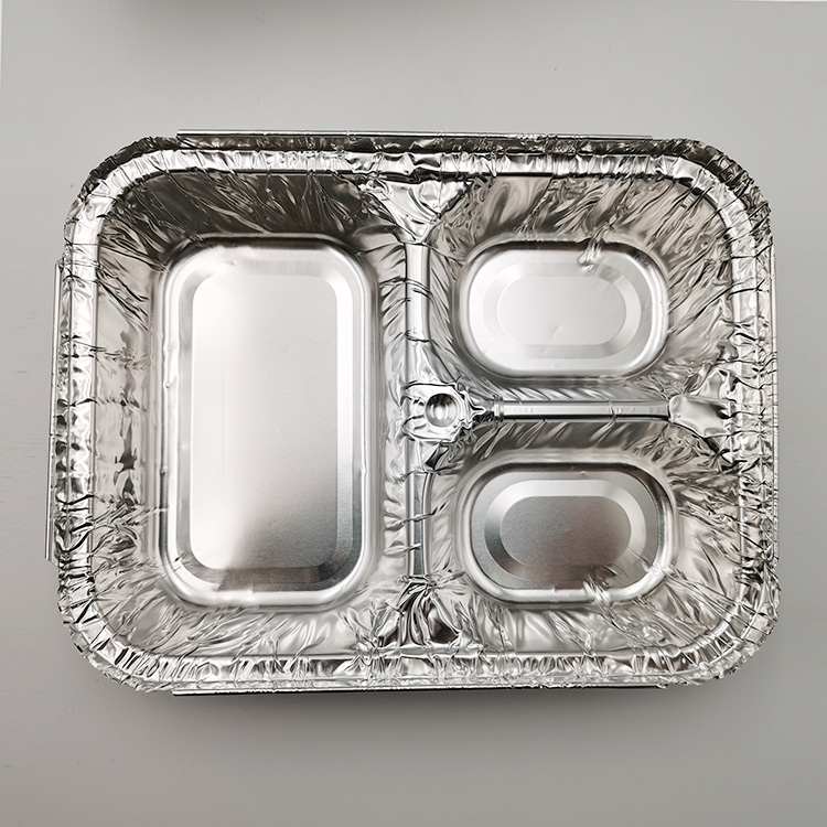 Einweg-Mahlzeitbox aus Aluminiumfolie