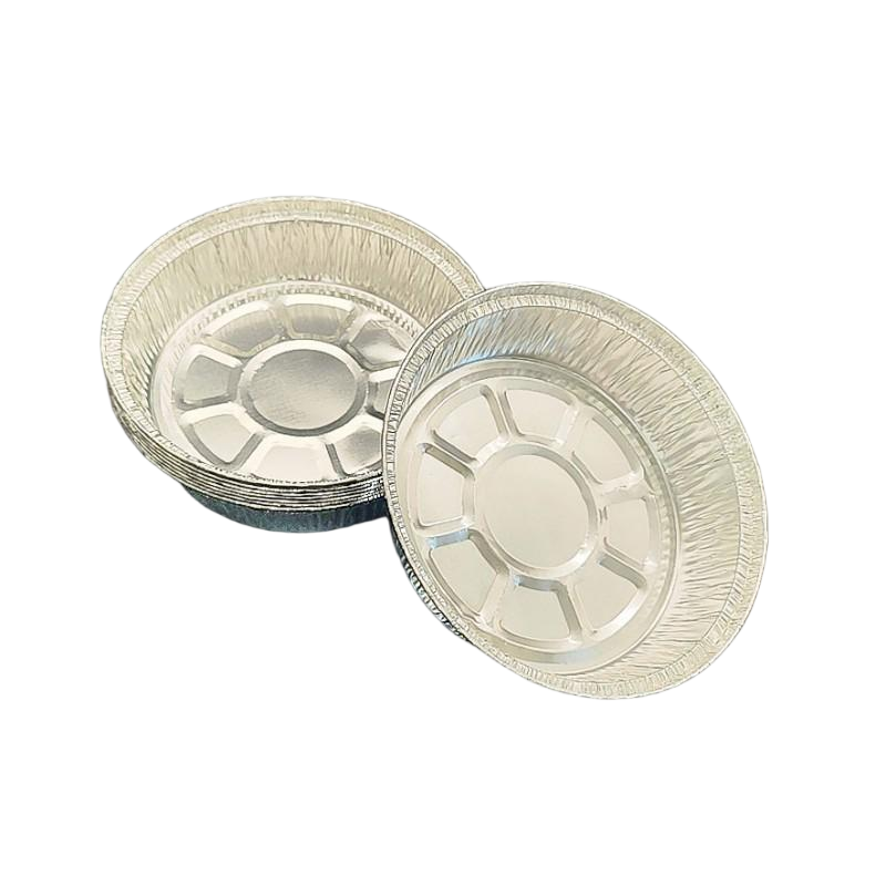7-Zoll-Aluminiumfolie-Backformen mit sicheren Deckeln, Einweg