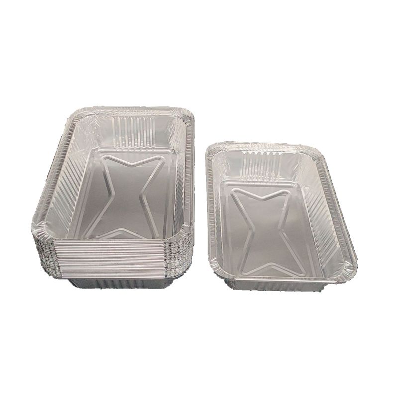 1000 ml rechteckige Aluminiumfolie -Einweghalsschiffe