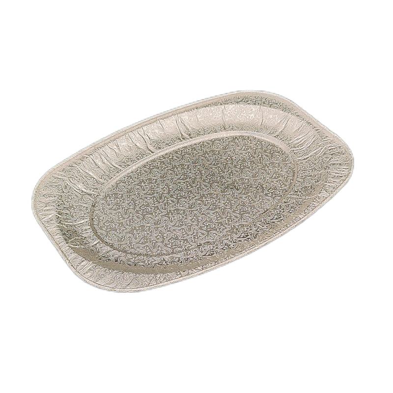 Oval geprägte Aluminiumfolie Fischpfanne Einweg
