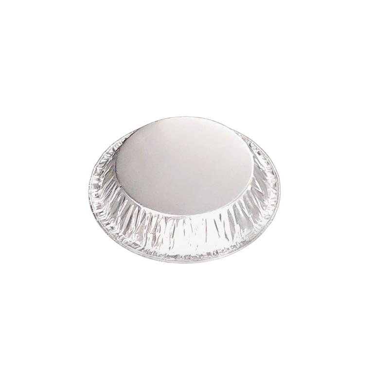 4 Zoll kleine runde Einweg -Aluminiumfolie -Muffinschale