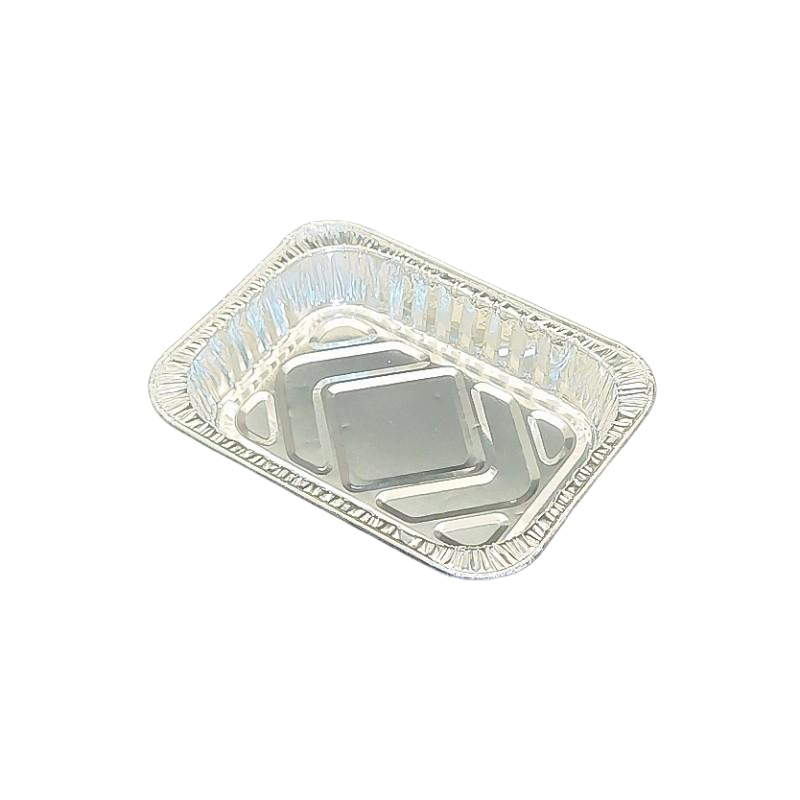 Kleine Einweg -Aluminiumfolie -Lebensmittelschale zum Backen oder Mitnehmen