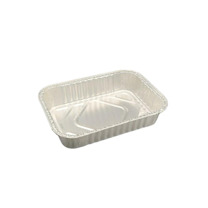 600 ml rechteckige Aluminiumfolie Catering Backschale