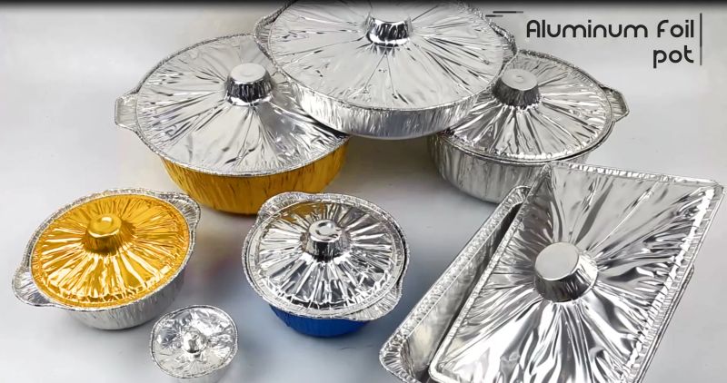 Aluminiumpfanne halb Gr&ouml;&szlig;e