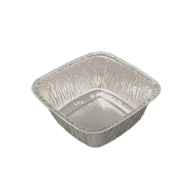 250 ml Aluminiumquadrat -Kuchenschale - Foliengeschirrgeschirr