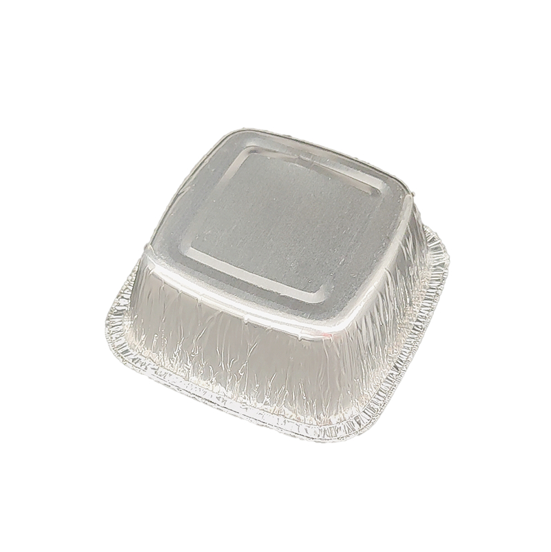 250 ml Aluminiumquadrat -Kuchenschale - Foliengeschirrgeschirr
