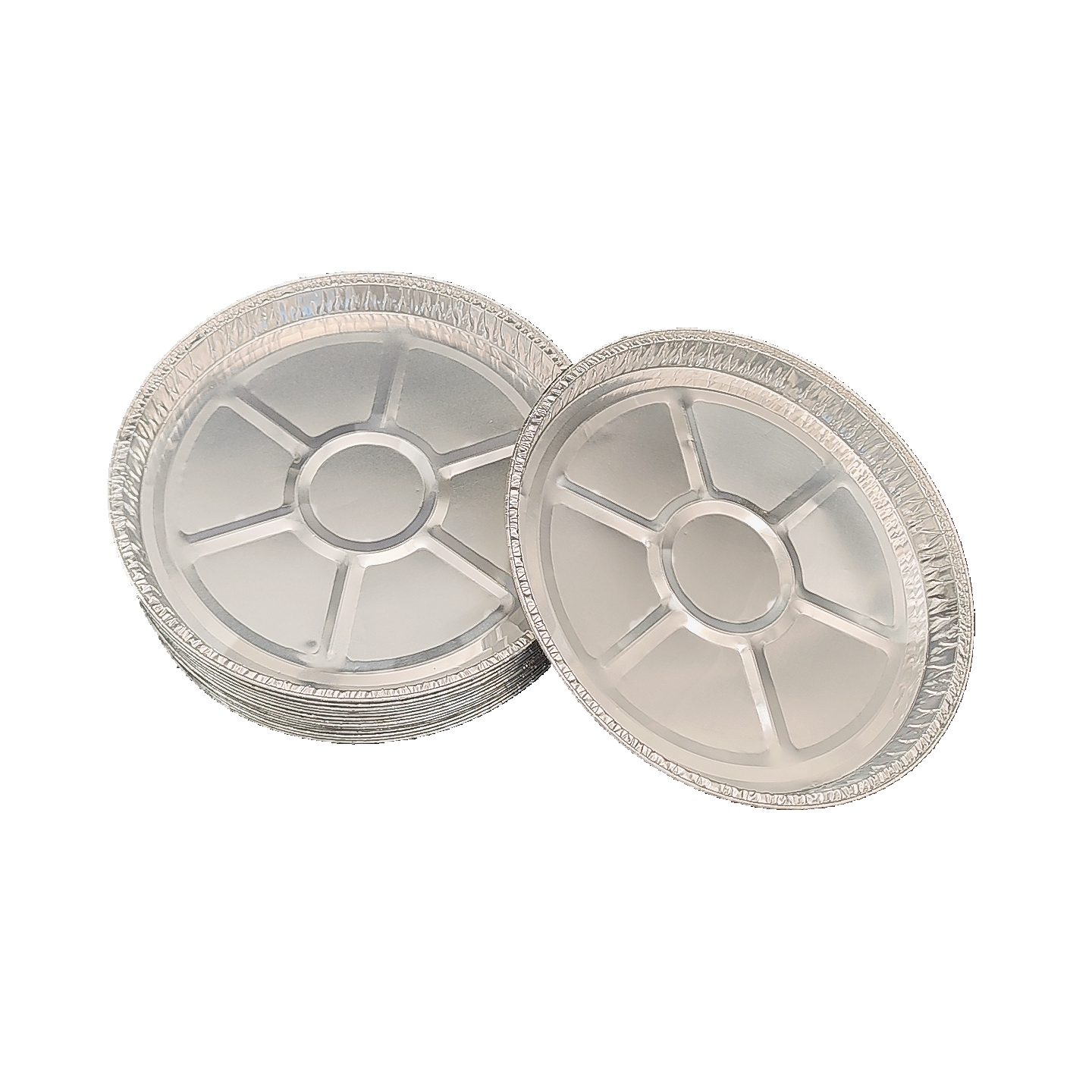 10-Zoll-Pizzaplatte aus Aluminiumfolie, ofenfestes Tablett