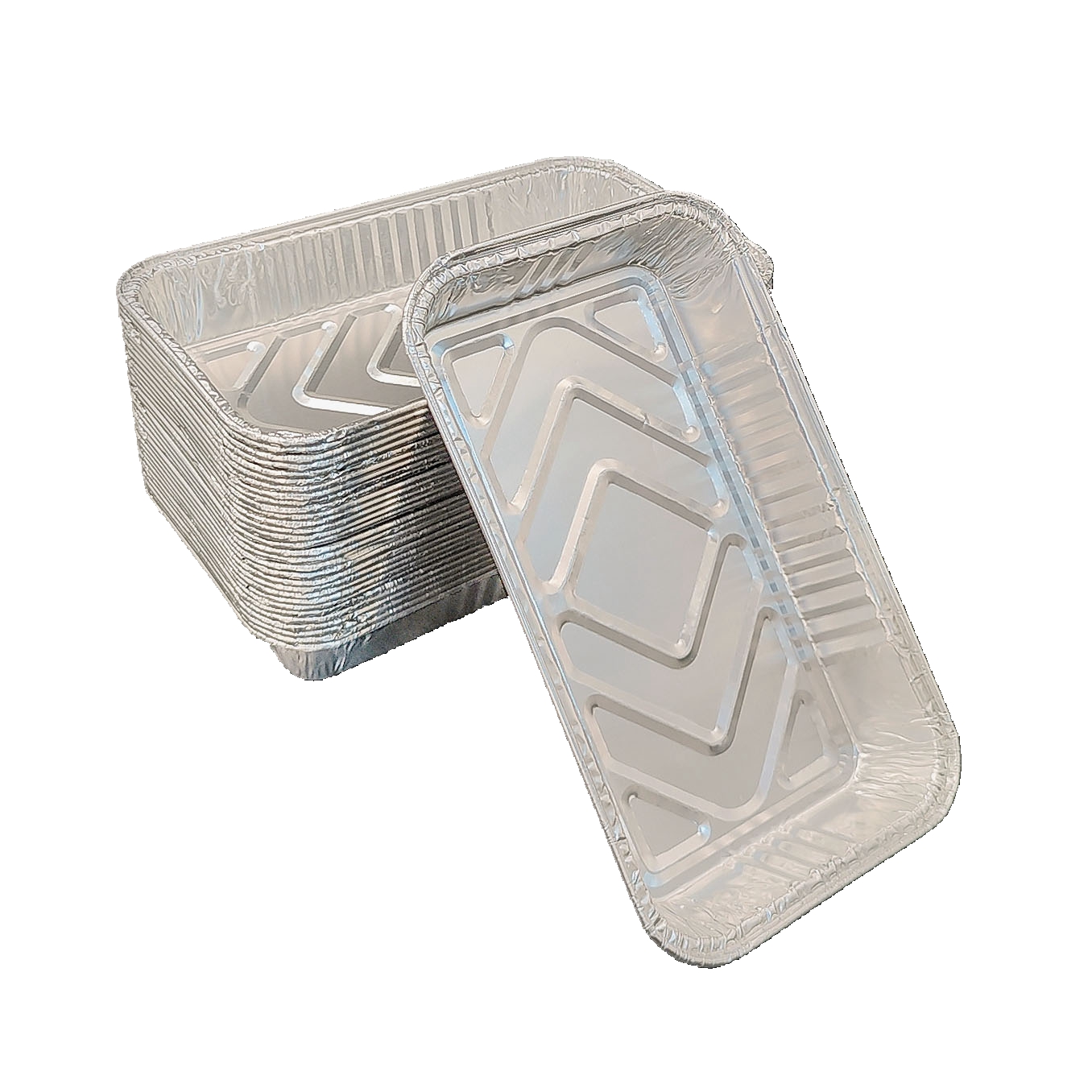 850 ml rechteckige Aluminiumfolie, flache Kanten