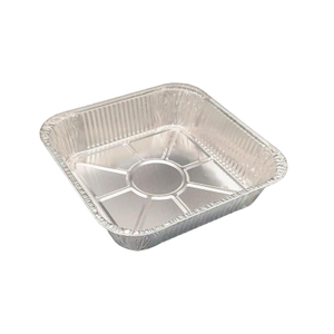 8x8 quadratische Aluminiumfolienfutter Pfannen mit Deckel