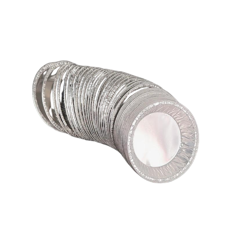 4 Zoll kleine runde Einweg -Aluminiumfolie -Muffinschale