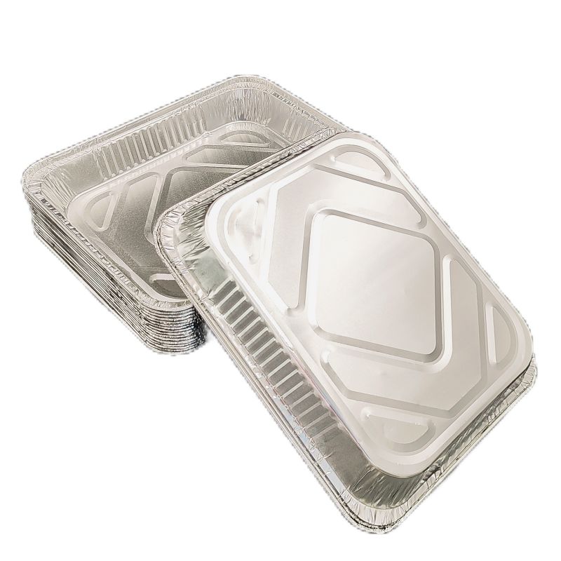 Einweg -Aluminiumfolien -Lebensmittelbehälter zum Backen von Rösten