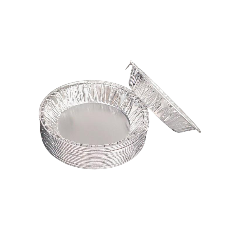 4 Zoll kleine runde Einweg -Aluminiumfolie -Muffinschale