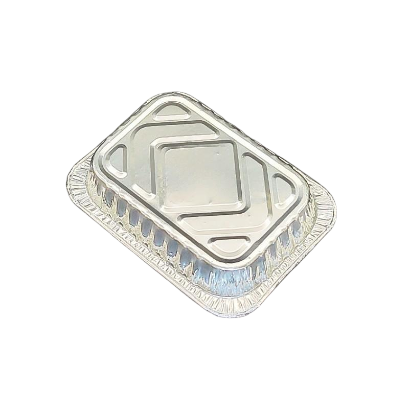 Kleine Einweg -Aluminiumfolie -Lebensmittelschale zum Backen oder Mitnehmen