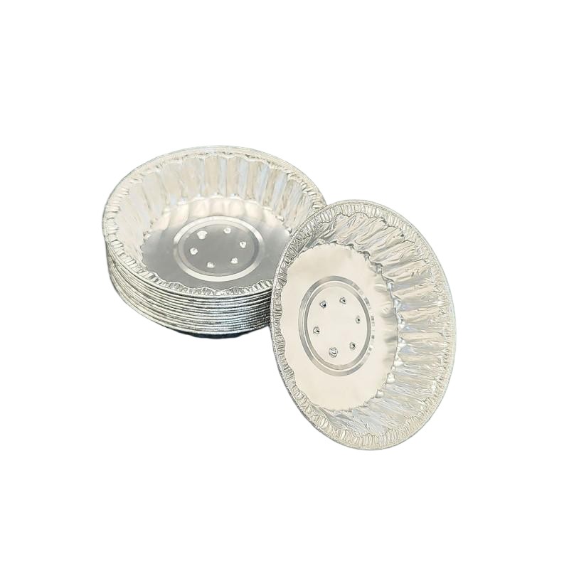 4 Zoll Aluminiumfolie Meeresfrüchte Schneckenschale mit Loch