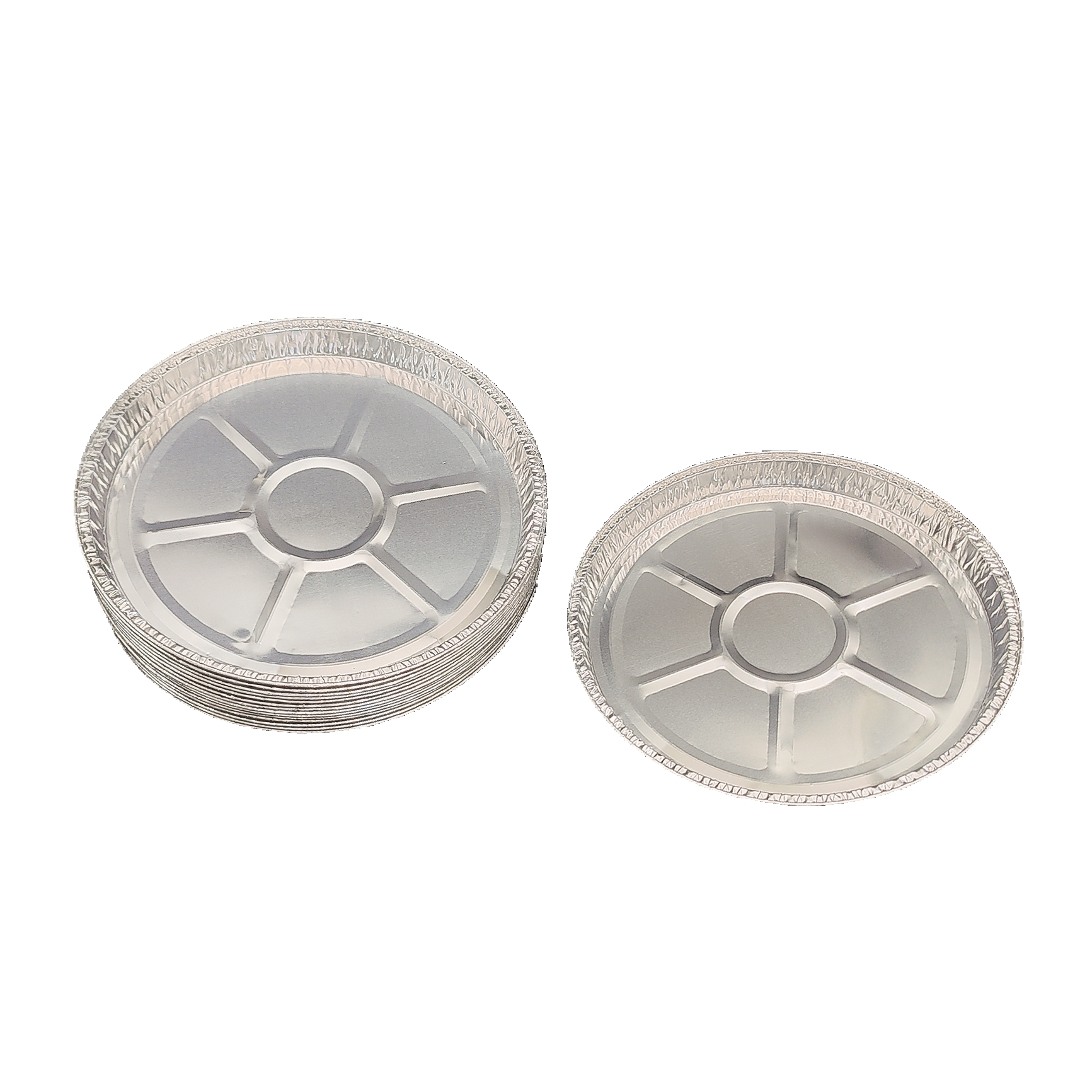 10-Zoll-Pizzaplatte aus Aluminiumfolie, ofenfestes Tablett