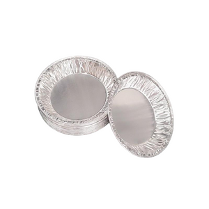 4 Zoll kleine runde Einweg -Aluminiumfolie -Muffinschale