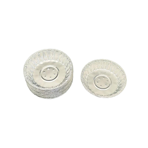 4 Zoll Aluminiumfolie Meeresfrüchte Schneckenschale mit Loch