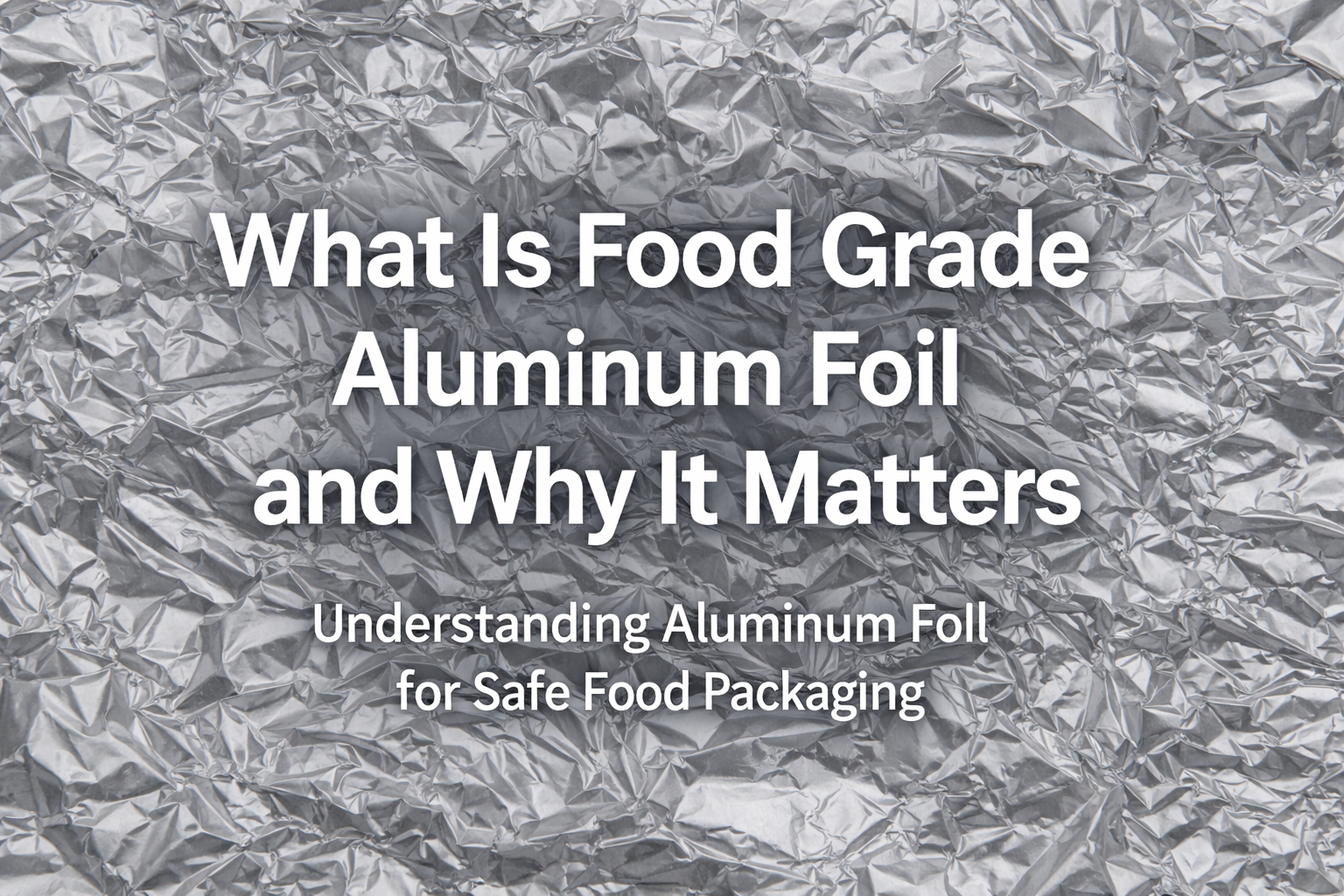 Was ist Aluminiumfolie in Lebensmittelqualität und warum ist sie wichtig?