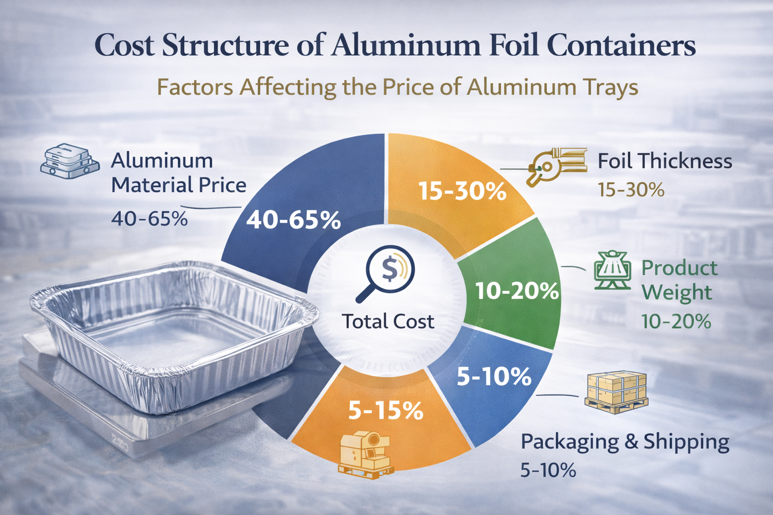 Was beeinflusst den Preis von Aluminiumfolienbehältern?