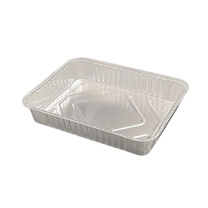 Mittel rechteckige Aluminiumfolie Grillplatte Ofen Backschale