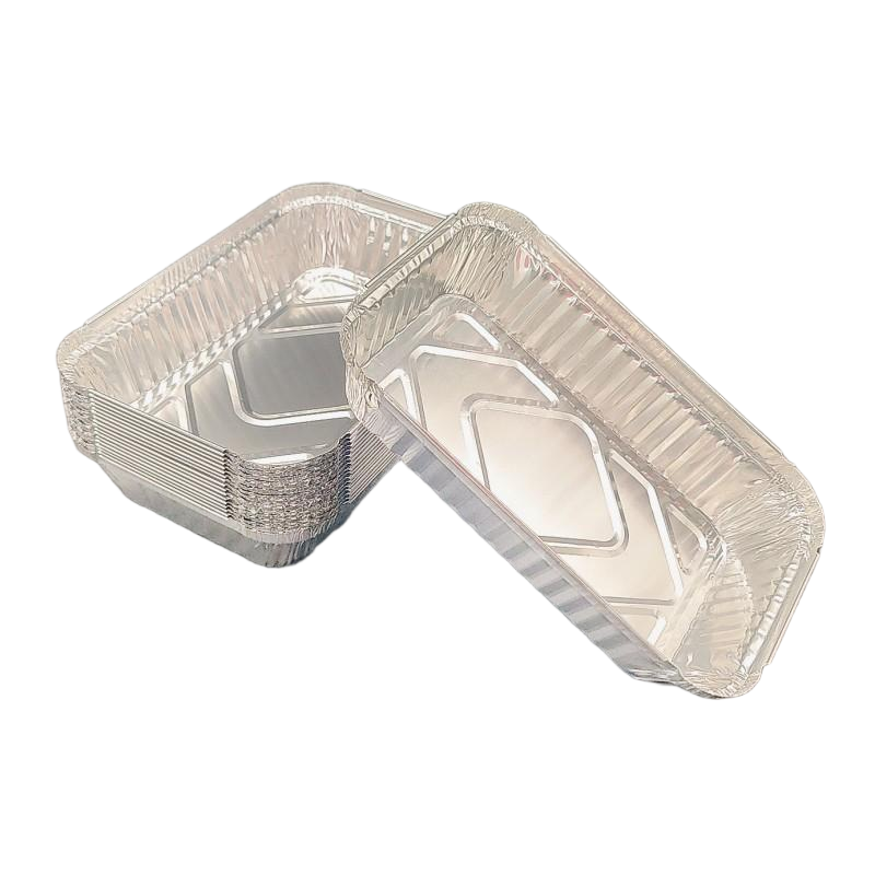 Rechteckige 750 ml bedeckte Aluminiumfolie Kochpfanne
