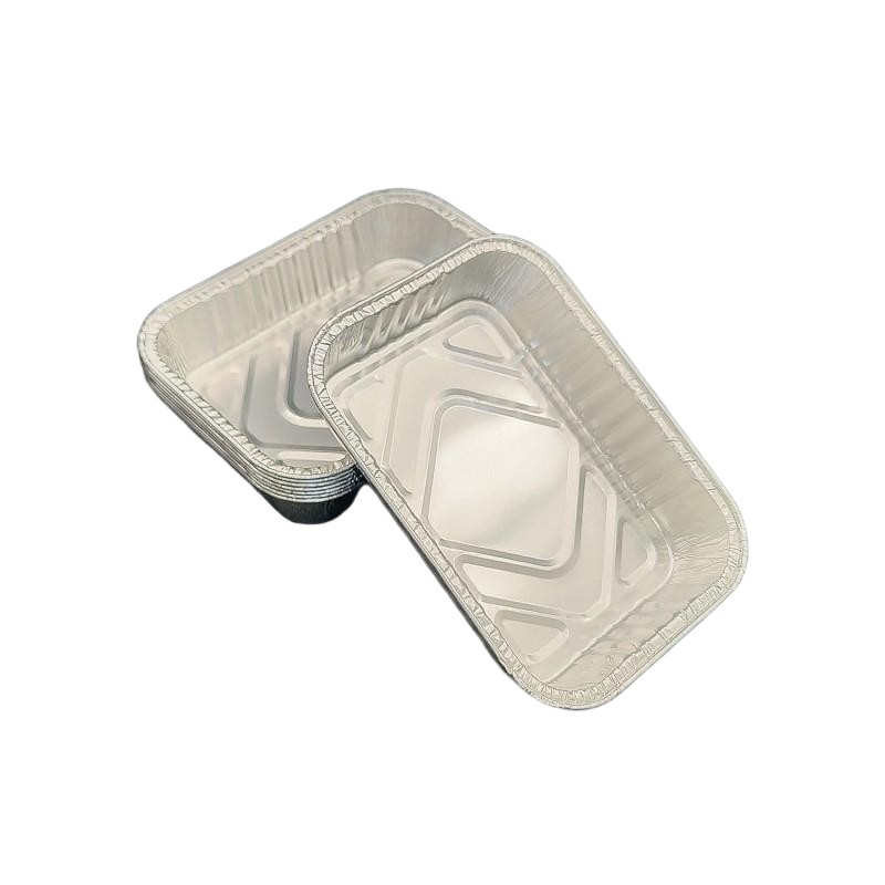 600 ml rechteckige Aluminiumfolie Catering Backschale