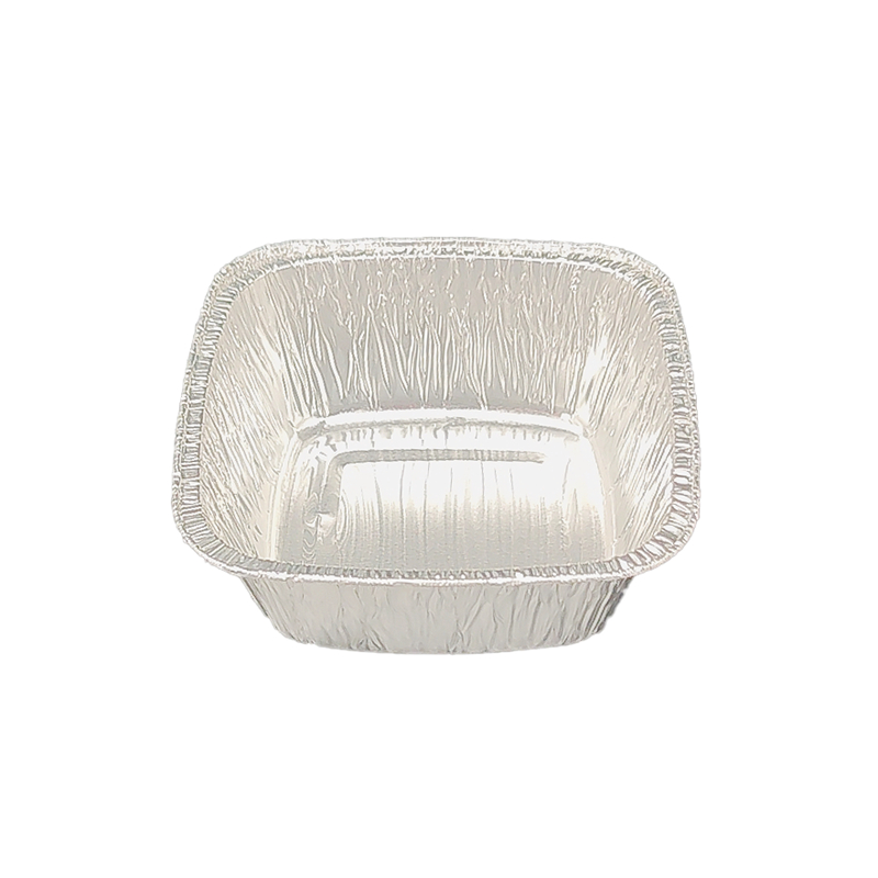 250 ml Aluminiumquadrat -Kuchenschale - Foliengeschirrgeschirr