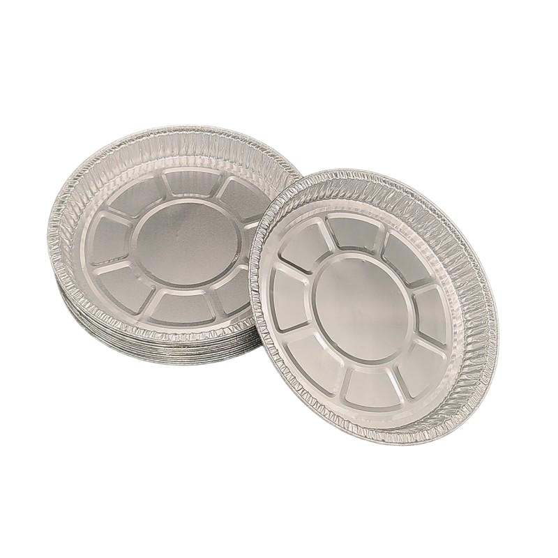 8,5 Zoll Einweg -Aluminiumfolie -Pizza -Plattenteller Backspiel