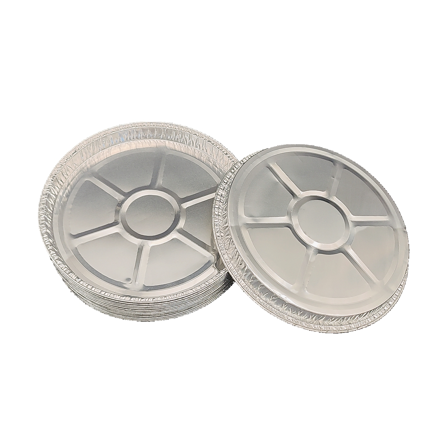 10-Zoll-Pizzaplatte aus Aluminiumfolie, ofenfestes Tablett