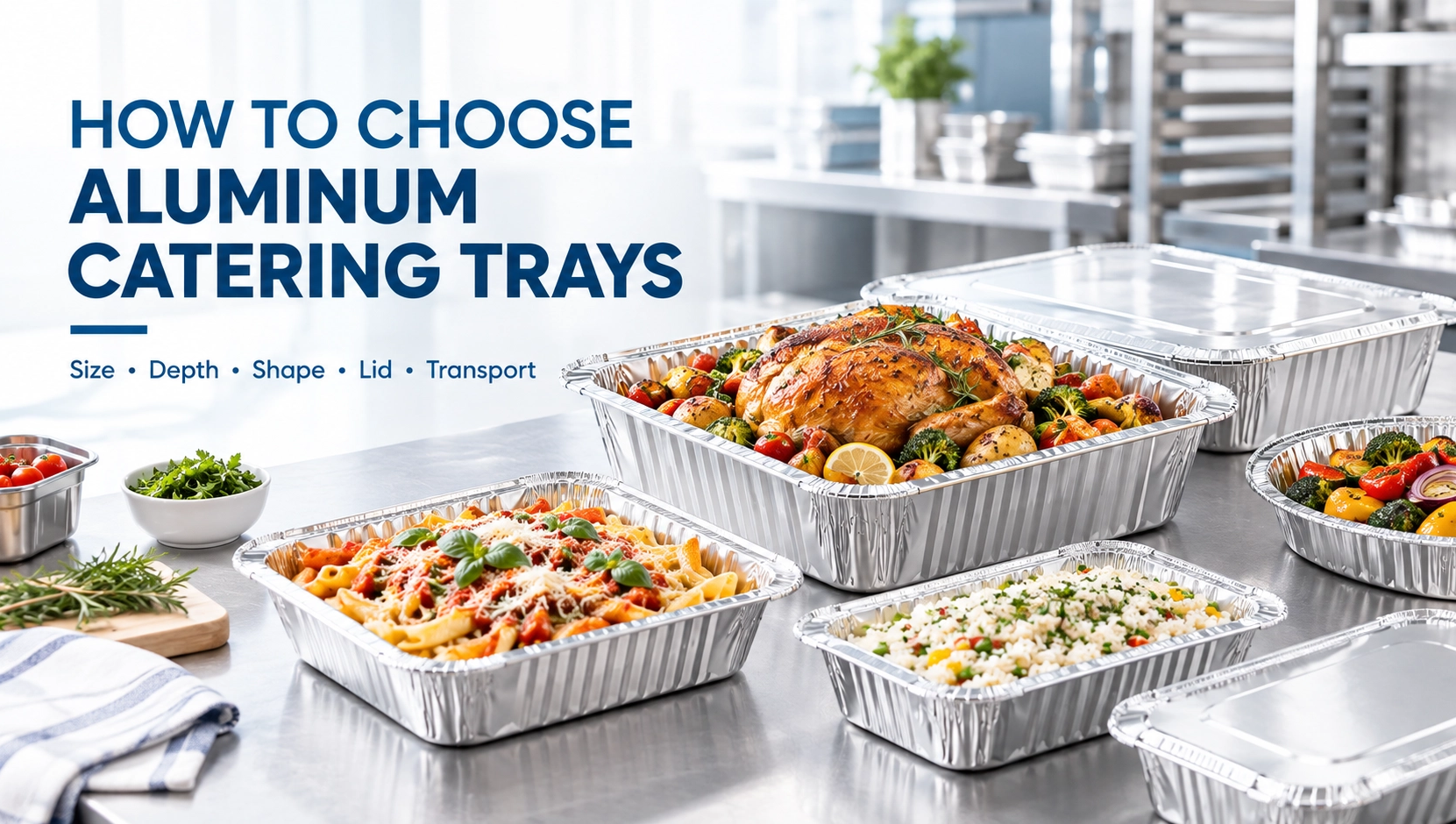 So wählen Sie die richtigen Catering-Tabletts aus Aluminium für Ihr Unternehmen aus